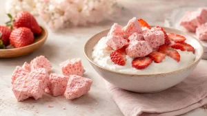 بستنی خشک توت فرنگی