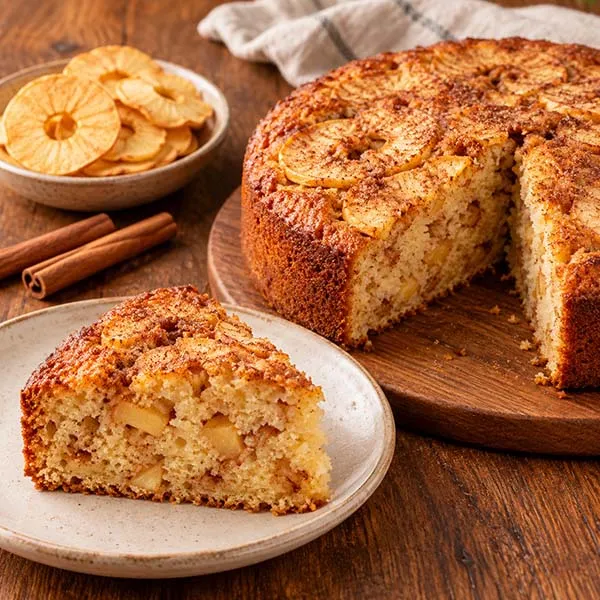طرز تهیه کیک با سیب خشک