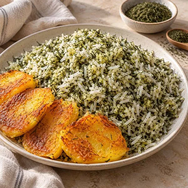 طرز تهیه شوید پلو با شوید خشک